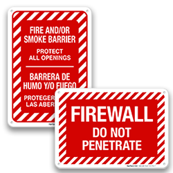 Image of Firewall Signs