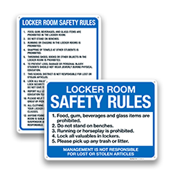 Image of Fitness Center Rules Signs