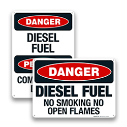 Image of Flammable Diesel Signs