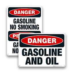 Image of Flammable Gasoline Signs