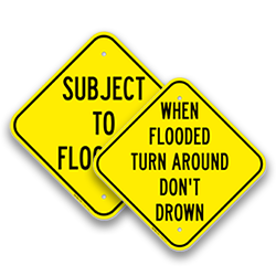 Image of Flood Warning Signs