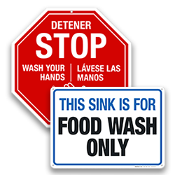 Image of Food & Kitchen Safety Signs