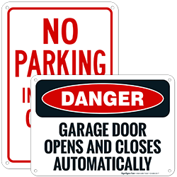 Garage Parking Signs