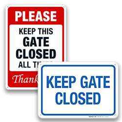 Image of Gate Security Signs