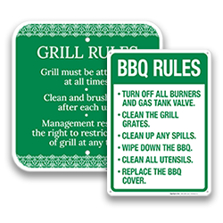 Image of Grill Rules Signs