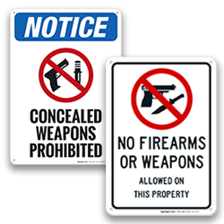 Image of Gun Signs