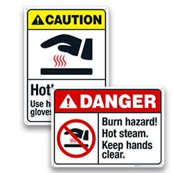 Image of Heat & Burn Safety Signs