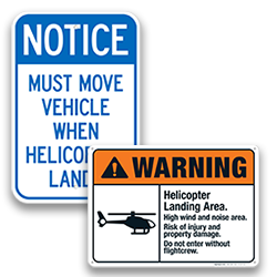 Image of Helicopter Signs