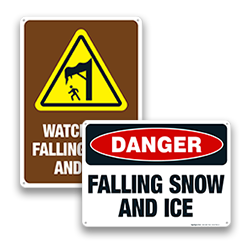 Image of Ice & Snow Hazard Signs