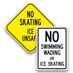 Image of Ice Skating Signs