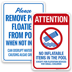 Image of Inflatable Items Pool Signs