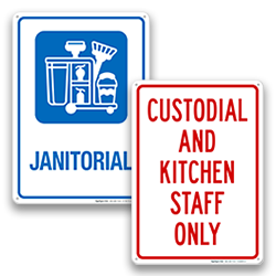 Image of Janitorial & Custodial Room Signs