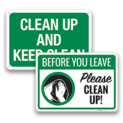 Image of Keep Clean Signs