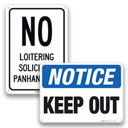 Image of Keep Out Signs