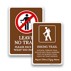 Image of Leave No Trace Signs