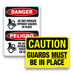 Image of Machine Guarding Signs