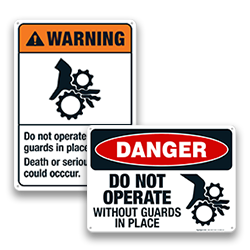 Image of Machine Safety & Hazard Signs