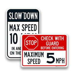 Image of Maximum Speed Limit Signs