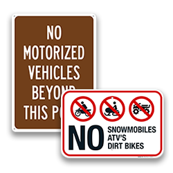 Image of No ATV Signs