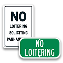 Image of No Loitering Signs