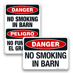 Image of No Smoking Barn Signs