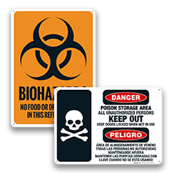 Image of No Storage Safety Signs