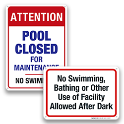 Image of No Swimming Signs