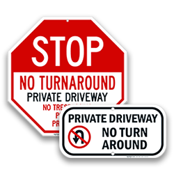 Image of No U-Turn Signs