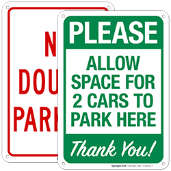 Parking Lot Rules Signs