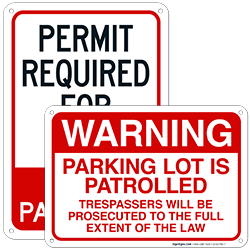Parking Patrol Signs