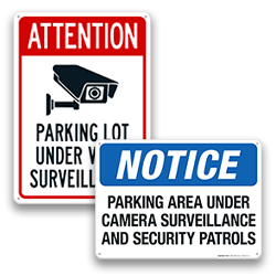 Image of Parking Lot Security Signs