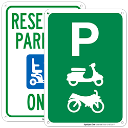 Scooter Parking Signs