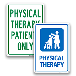 Image of Physical Therapy Room Signs