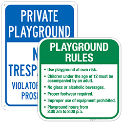 Playground Signs