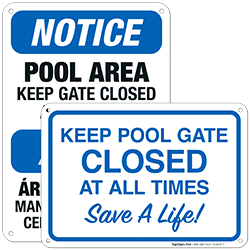 Keep Pool Gate Closed