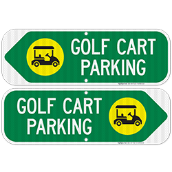 Golf Course and Club House Parking Signs