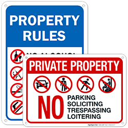 Property Rules Signs