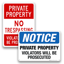 Image of Private Property Signs