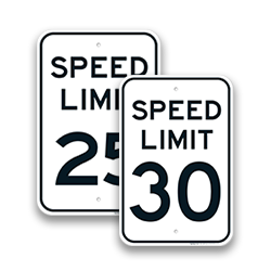 Image of Private Road Speed Limit Signs