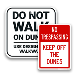 Image of Protect The Dunes Signs