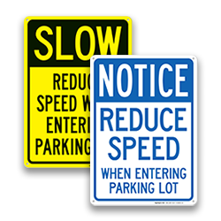 Image of Reduced Speed Warning Signs