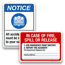 Image of Report Accident Signs