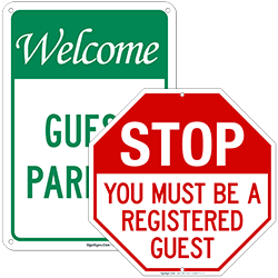 Guest Parking Signs