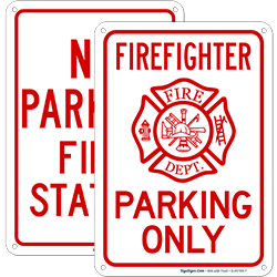 Fire Department Parking Signs