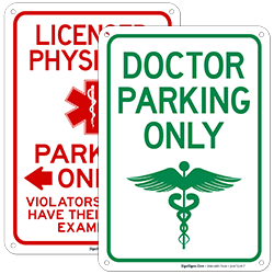 Doctor Parking Signs by Specialization