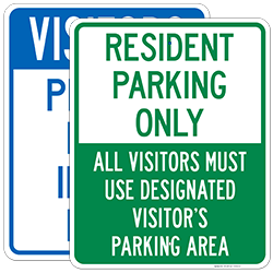 Reserved Parking Signs By Message