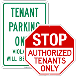 Tenant Parking Signs
