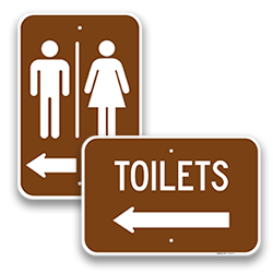 Image of Restroom & Shower Directional Signs