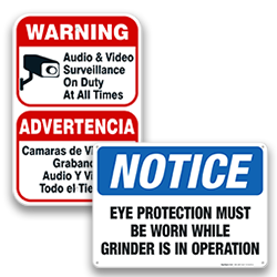 Image of Security Patrol Signs