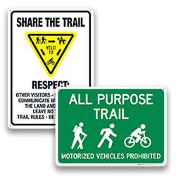 Image of Share The Trail Signs